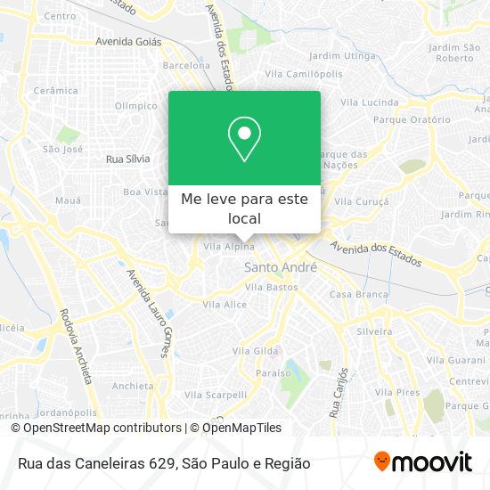 Rua das Caneleiras 629 mapa