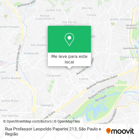 Rua Professor Leopoldo Paperini 213 mapa