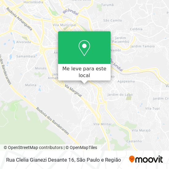 Rua Clelia Gianezi Desante 16 mapa