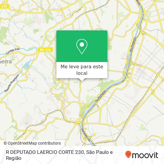 R DEPUTADO LAERCIO CORTE 230 mapa