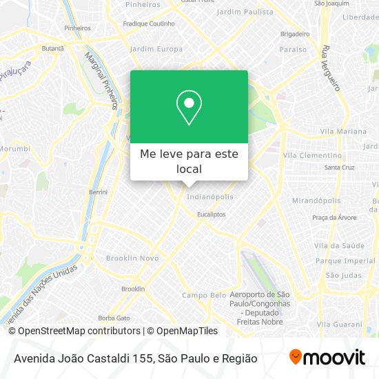 Avenida João Castaldi 155 mapa