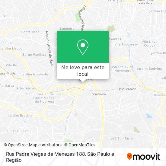 Rua Padre Viegas de Menezes 188 mapa