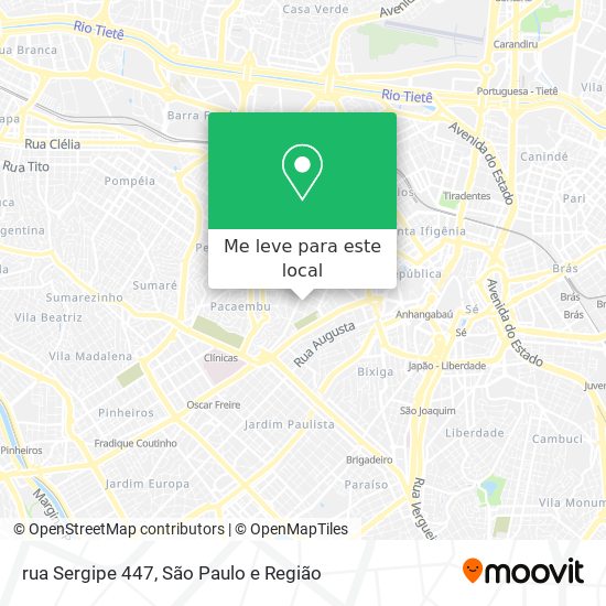 rua Sergipe 447 mapa