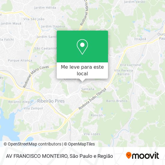 AV FRANCISCO MONTEIRO mapa