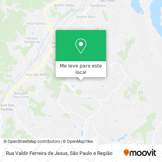 Rua Valdir Ferreira de Jesus mapa