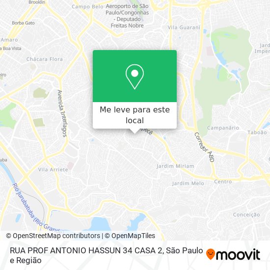 RUA PROF ANTONIO HASSUN   34 CASA 2 mapa