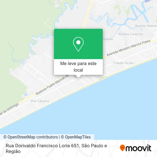 Rua Dorivaldo Francisco Loria 651 mapa