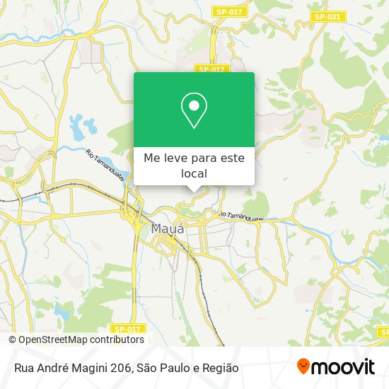 Rua André Magini 206 mapa