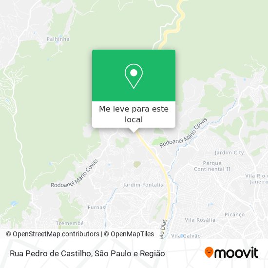 Rua Pedro de Castilho mapa