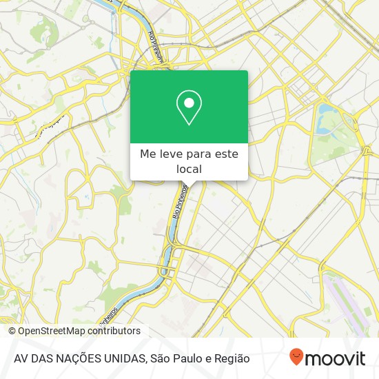 AV DAS NAÇÕES UNIDAS mapa