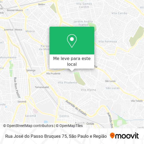 Rua José do Passo Bruques 75 mapa