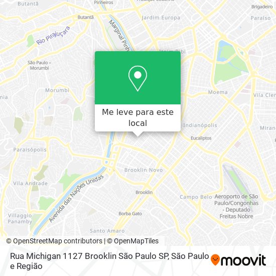 Rua Michigan 1127   Brooklin   São Paulo   SP mapa