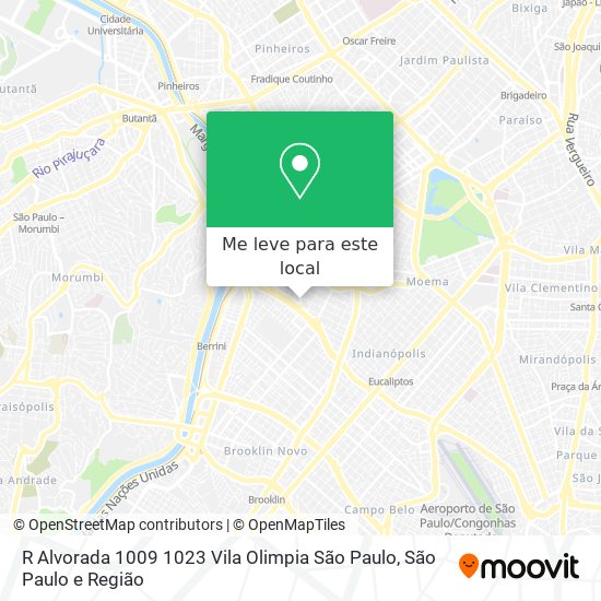 R  Alvorada  1009 1023   Vila Olimpia  São Paulo mapa