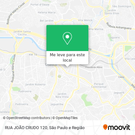 RUA JOÃO CRUDO 120 mapa