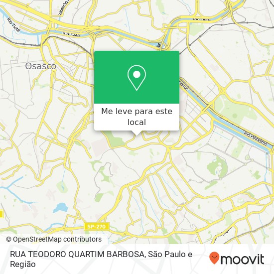 RUA TEODORO QUARTIM BARBOSA mapa