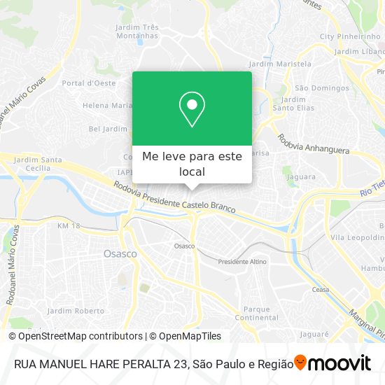 RUA MANUEL HARE PERALTA 23 mapa