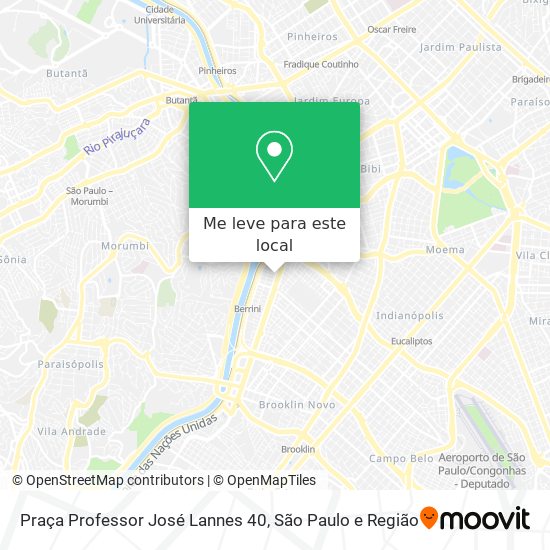 Praça Professor José Lannes 40 mapa