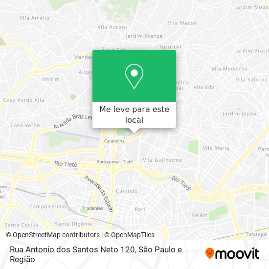 Rua Antonio dos Santos Neto 120 mapa