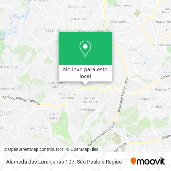 Alameda das Laranjeiras 107 mapa