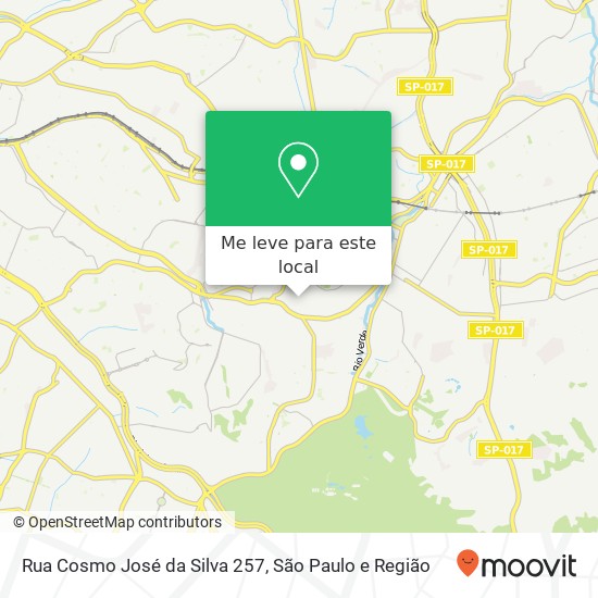 Rua Cosmo José da Silva 257 mapa