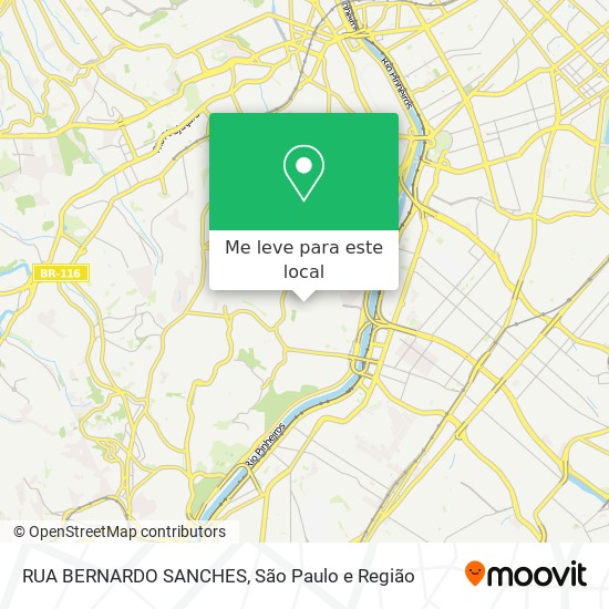 RUA  BERNARDO SANCHES mapa