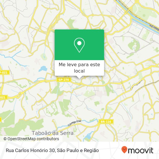 Rua Carlos Honório 30 mapa