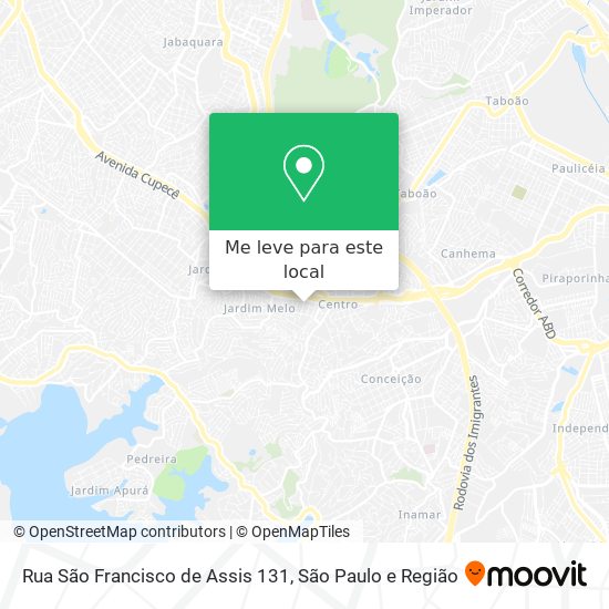 Rua São Francisco de Assis  131 mapa