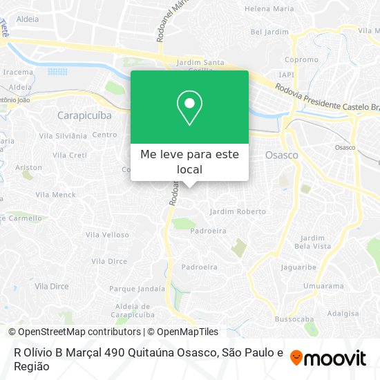 R  Olívio B  Marçal  490   Quitaúna  Osasco mapa