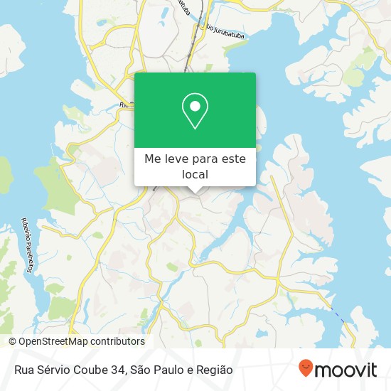 Rua Sérvio Coube 34 mapa