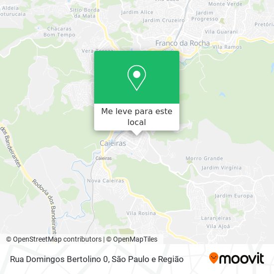 Rua Domingos Bertolino 0 mapa