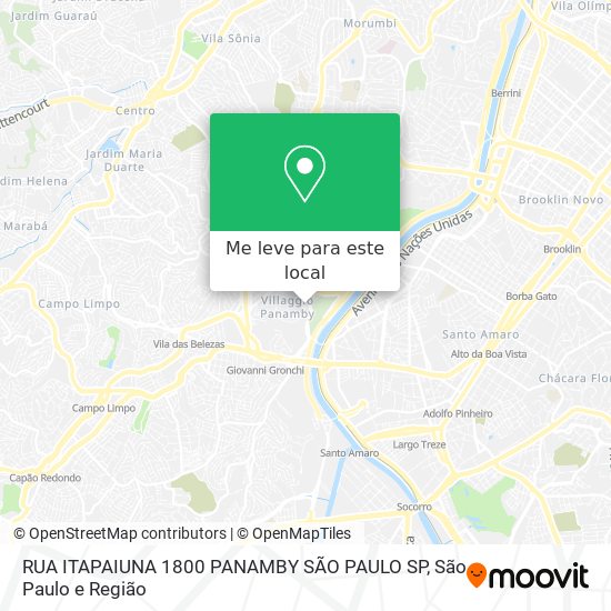 RUA ITAPAIUNA  1800 PANAMBY  SÃO PAULO SP mapa