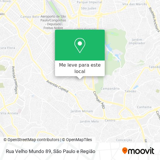 Rua Velho Mundo 89 mapa