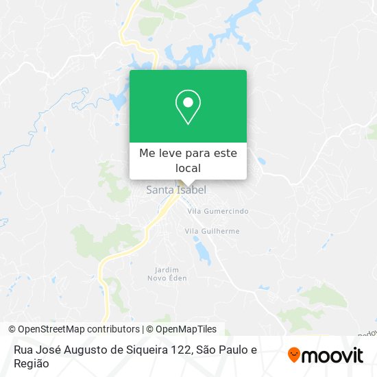 Rua José Augusto de Siqueira 122 mapa