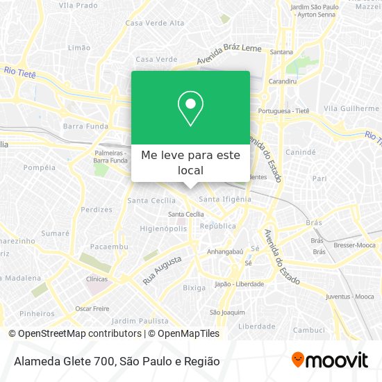 Alameda Glete  700 mapa