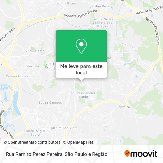 Rua Ramiro Perez Pereira mapa