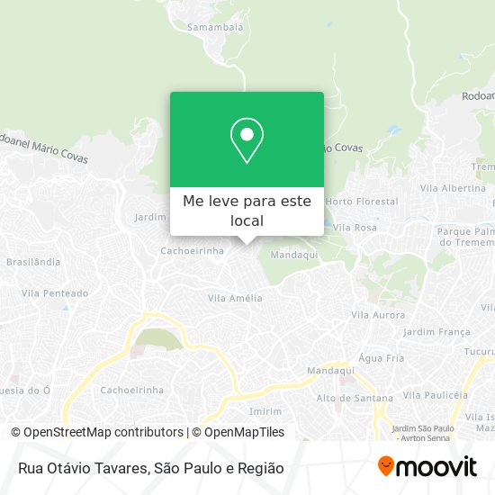 Rua Otávio Tavares mapa