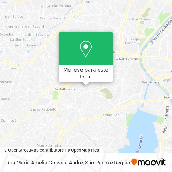 Rua Maria Amelia Gouveia André mapa