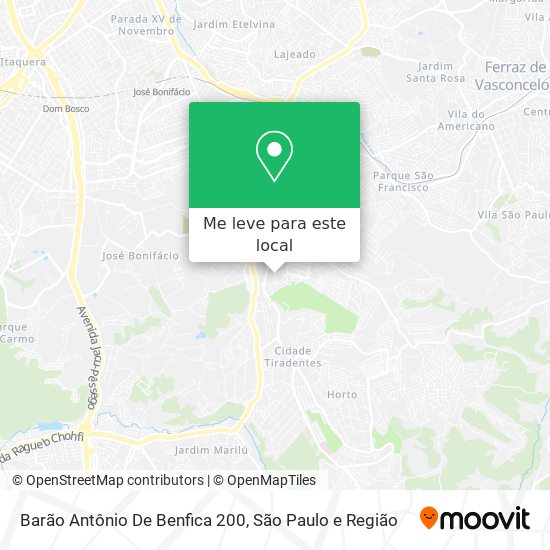 Barão Antônio De Benfica 200 mapa