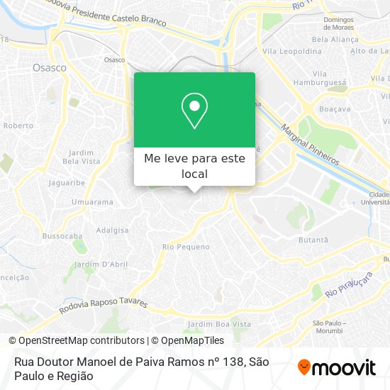 Rua Doutor Manoel de Paiva Ramos  nº 138 mapa