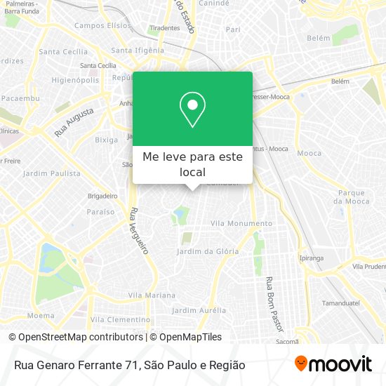 Rua Genaro Ferrante 71 mapa