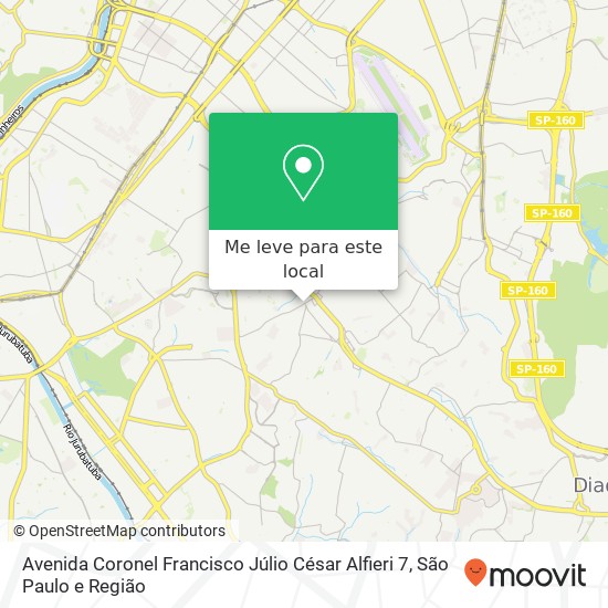 Avenida Coronel Francisco Júlio César Alfieri 7 mapa