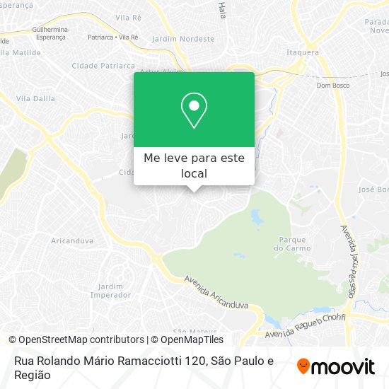 Rua Rolando Mário Ramacciotti 120 mapa