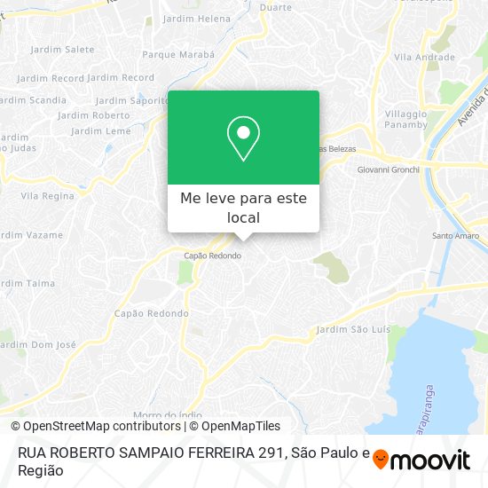 RUA  ROBERTO SAMPAIO FERREIRA 291 mapa
