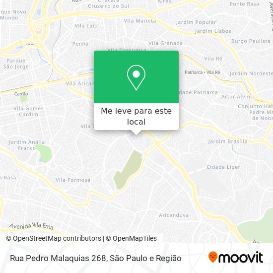 Rua Pedro Malaquias 268 mapa