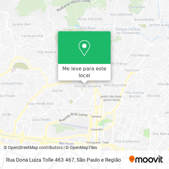 Rua Dona Luiza Tolle 463 467 mapa