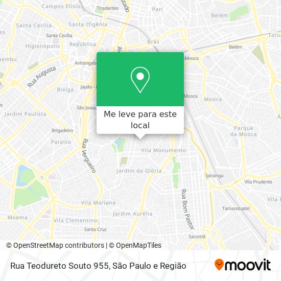 Rua Teodureto Souto 955 mapa