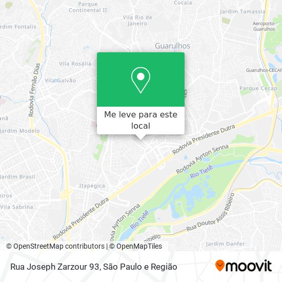 Rua Joseph Zarzour 93 mapa