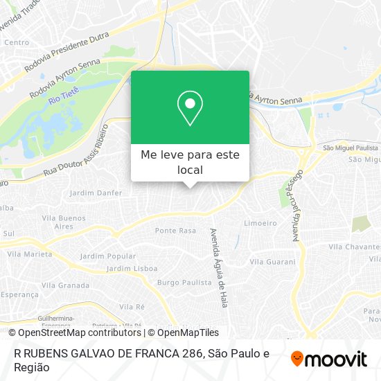 R RUBENS GALVAO DE FRANCA 286 mapa