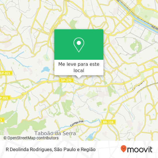 R  Deolinda Rodrigues mapa