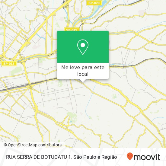 RUA SERRA DE BOTUCATU 1 mapa